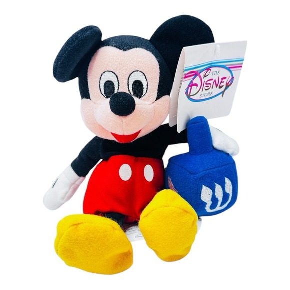 Vintage Disney Mickey Mouse Dreidel Bean Bag Plush‎ Jewish Hanukkah Plush - Picture 1 of 16